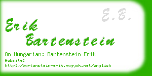erik bartenstein business card
